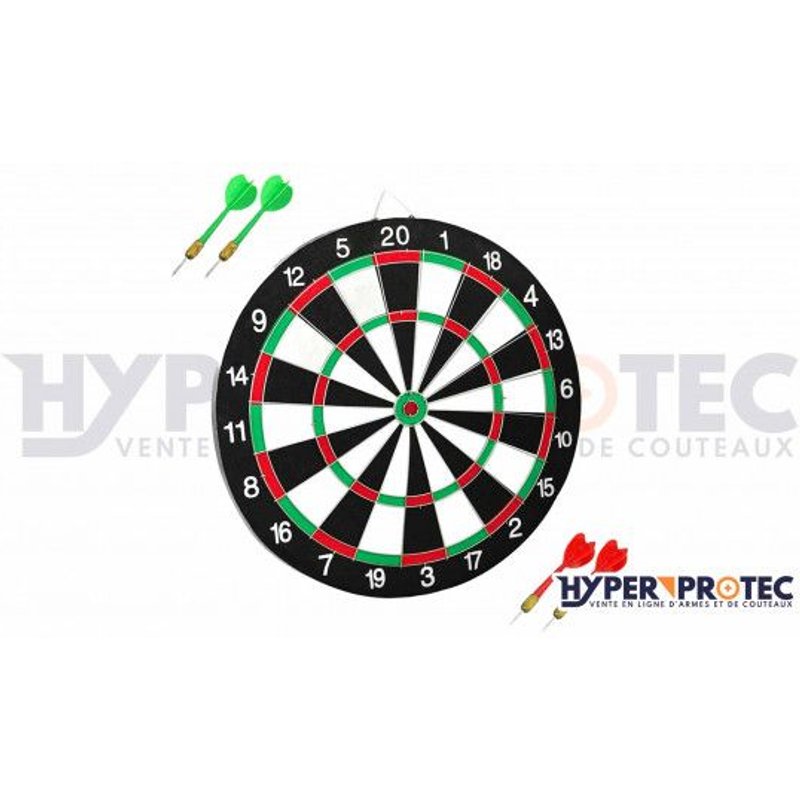 Cible double face 30cm fléchette ou couteau de lancer