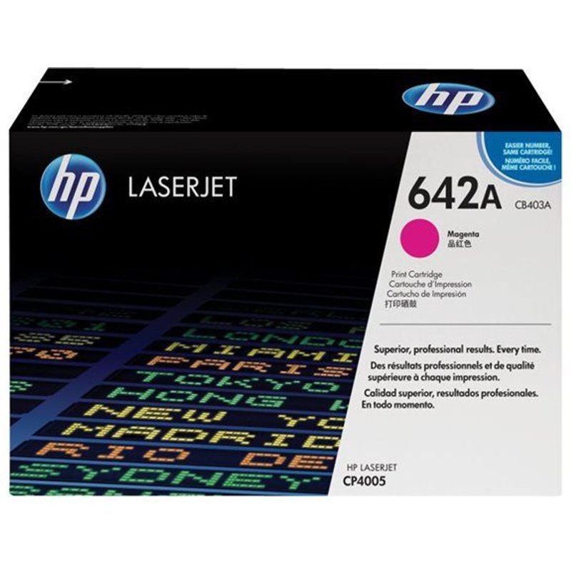 HP 642A - Magenta - originale - LaserJet - cartouche de toner ( CB403A ) - pour Color LaserJet CP4005dn, CP4005n