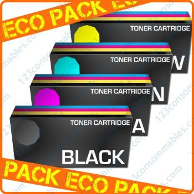 Pack 4 toners génériques TN135 (BK+C+M+Y)