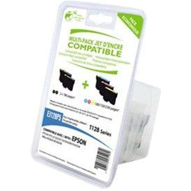 CDiscount - Pack de 5 - noir, jaune, cyan, magenta - cartouche d'encre (équivalent à : Epson T1285 ) - pour Epson Stylus S22, SX230, SX235, SX430, SX435, SX438, SX440, SX445; Stylus Office BX305