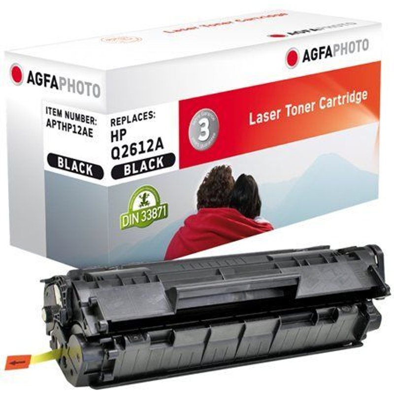 AgfaPhoto - Noir - compatible - cartouche de toner (alternative pour : Canon 703, HP 12A, HP Q2612A) - pour Canon i-SENSYS LBP2900, LBP3000; Laser Shot LBP-2900, 3000; HP LaserJet 10XX, 30XX, M1005