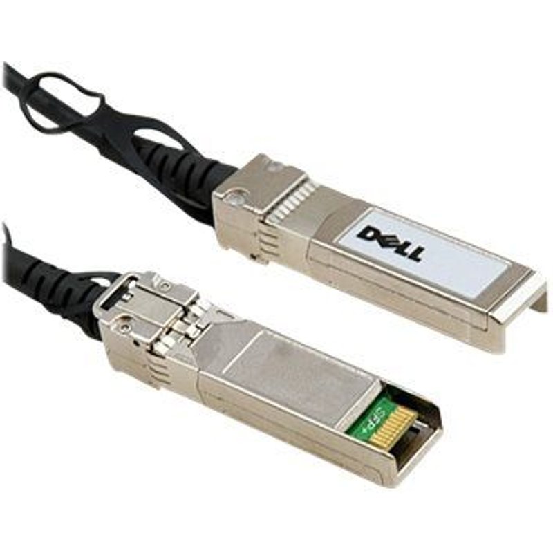 Dell 10GbE Copper Twinax Direct Attach Cable - Câble à attache directe - SFP+ (M) pour SFP+ (M) - 3 m - twinaxial - pour Networking N1148; PowerSwitch S4112, S5212, S5232, S5296; ProSupport Plus...