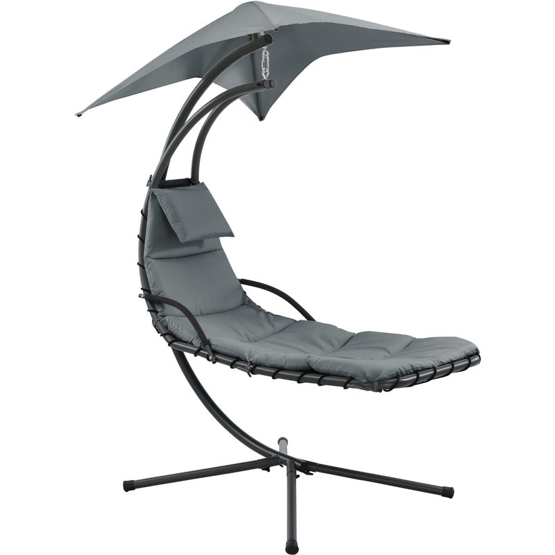 Bain De Soleil Suspendu Support Sur Pied 166 X 116 X 210 Cm Noir Gris Helloshop26 03_0006399