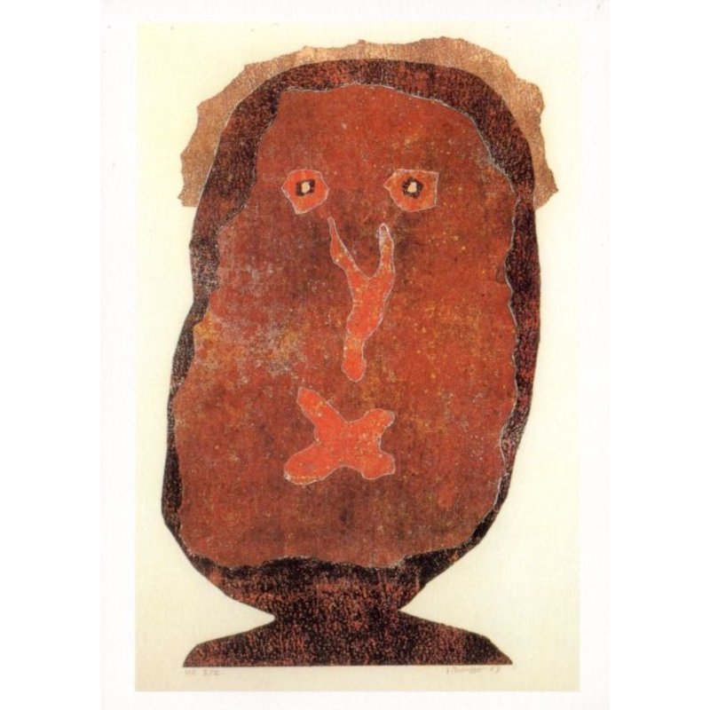 Carton D'invitation De L'exposition De Jean Dubuffet "Exposition D'estampes 1944-1984" Organisée Le 10 Octobre 2003 Chez Artcurial, Paris.