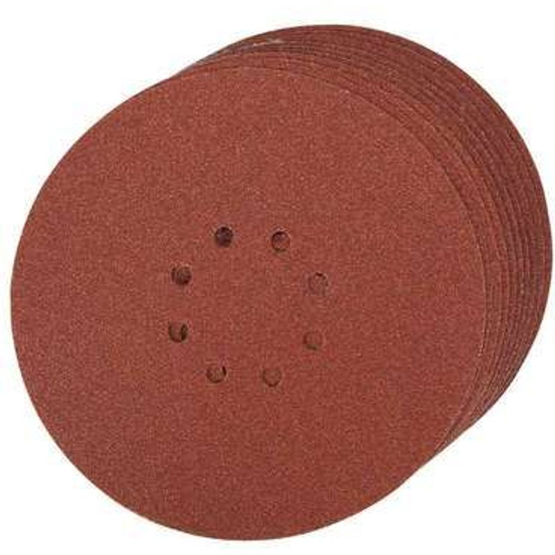 Lot de 10 disques auto-agrippants perforés 225 mm grain 60