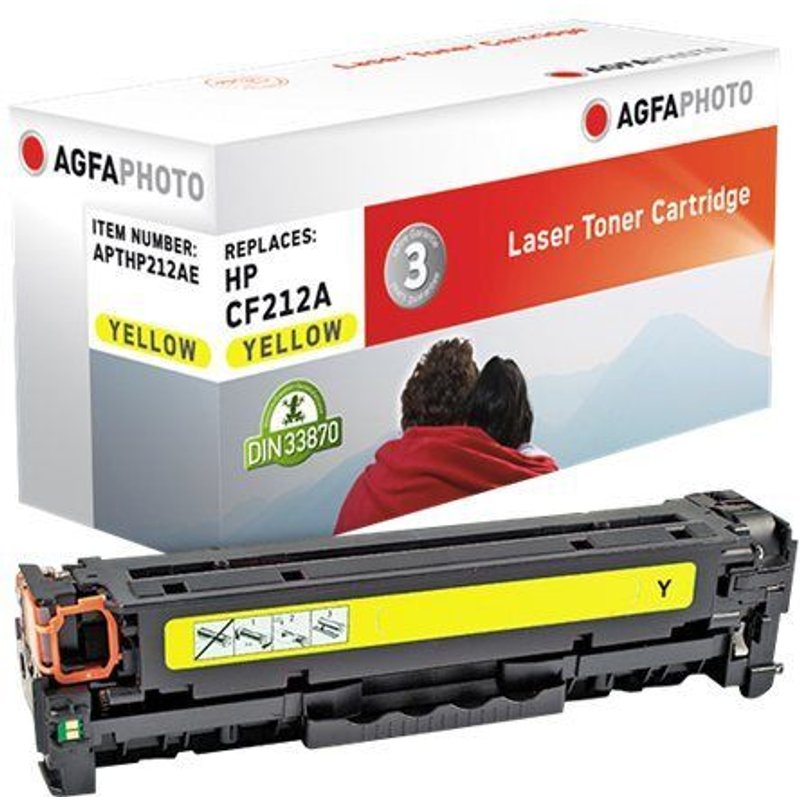 AgfaPhoto - Jaune - compatible - cartouche de toner (alternative pour : Canon 731Y, HP 131A, HP CF212A) - pour Canon i-SENSYS MF623, MF628; HP LaserJet Pro 200 M251, 200 M276, MFP M276