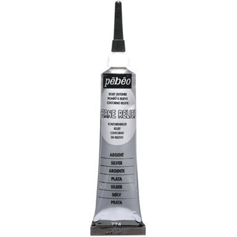 Tube à canule cerne relief 37 ml coloris argent