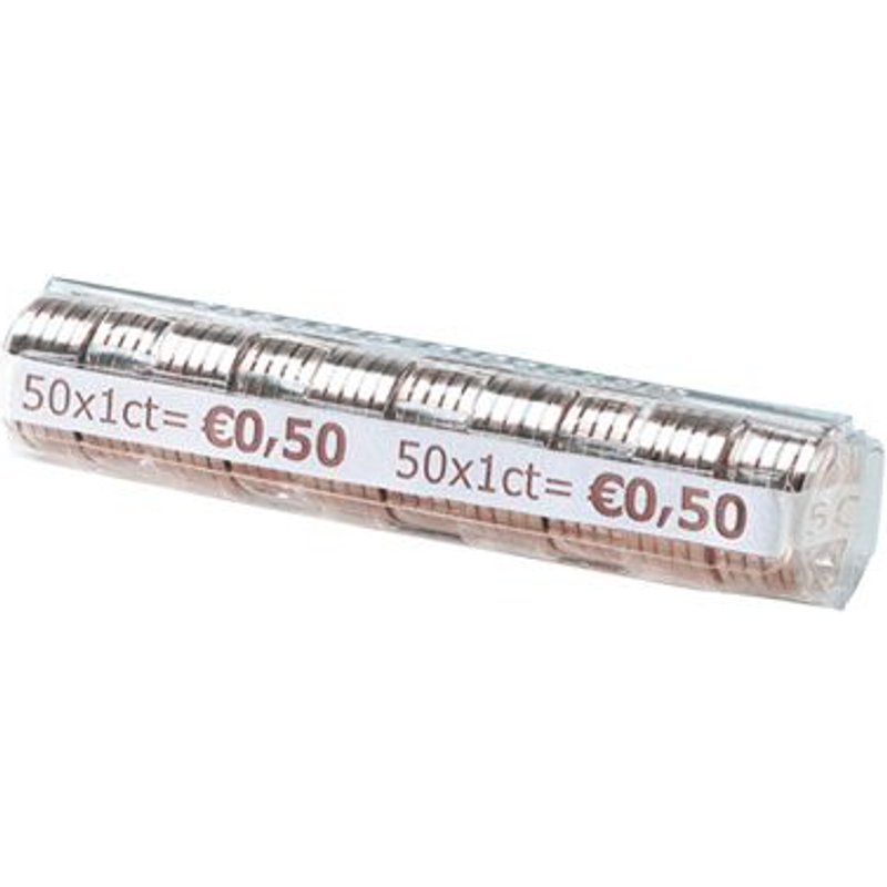 Etui monnaie 1 cent blanc - sachet de 25