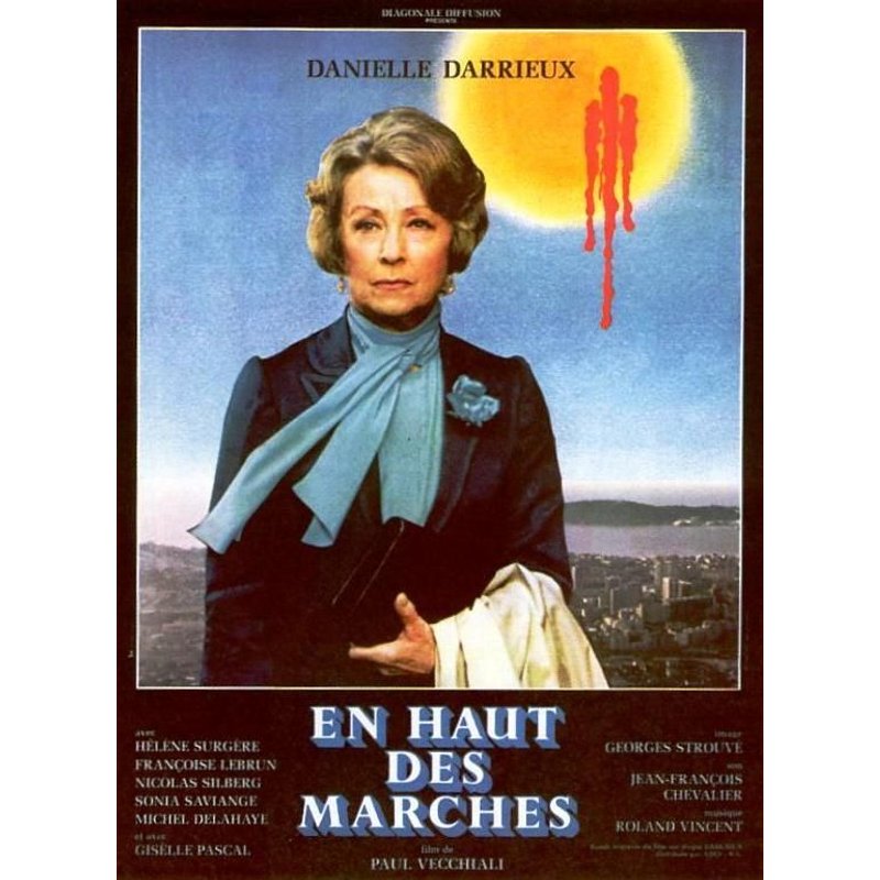 En Haut Des Marches -Véritable Affiche De Cinéma Pliée - Format 120x160 Cm - De Paul Vecchiali Avec Danielle Darrieux, Micheline Presle, Françoise Lebrun, Hélène Surgère, Myriam Mézières - 1983