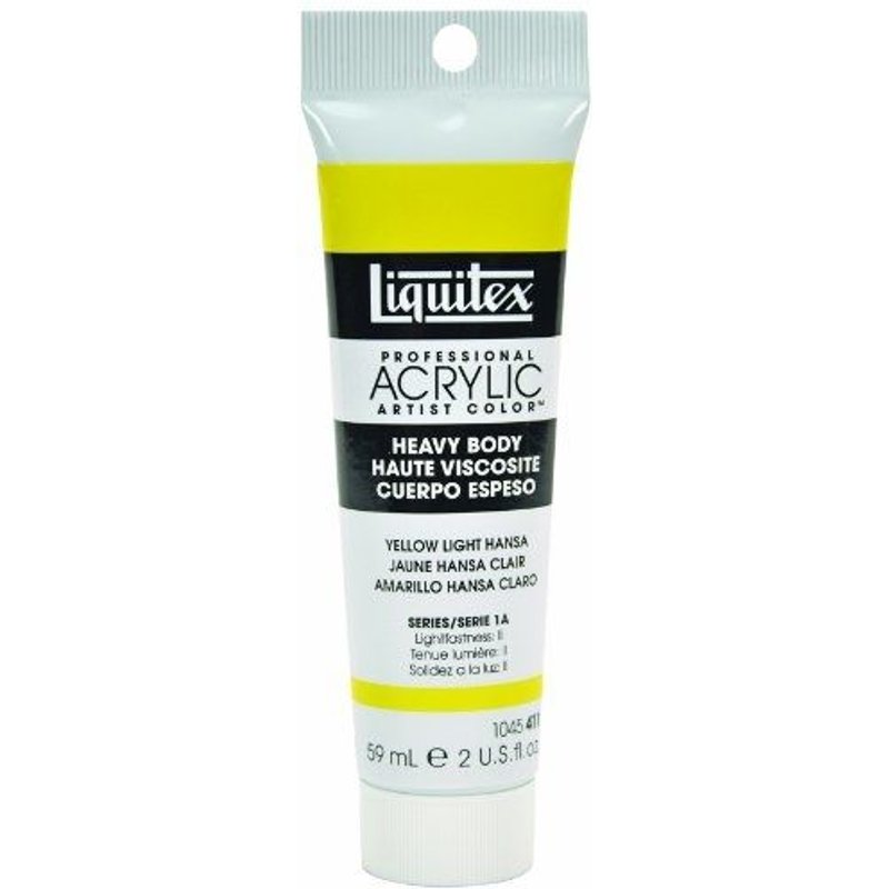 LIQUITEX PROFESSIONAL HEAVY BODY TUBE DE PEINTURE ACRYLIQUE 59 ML JAUNE HANSA CLAIR