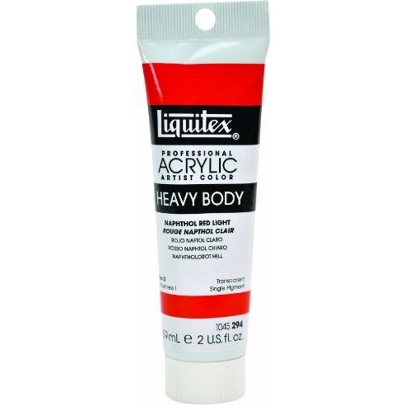 LIQUITEX PROFESSIONAL HEAVY BODY TUBE DE PEINTURE ACRYLIQUE 59 ML ROUGE NAPHTOL CLAIR
