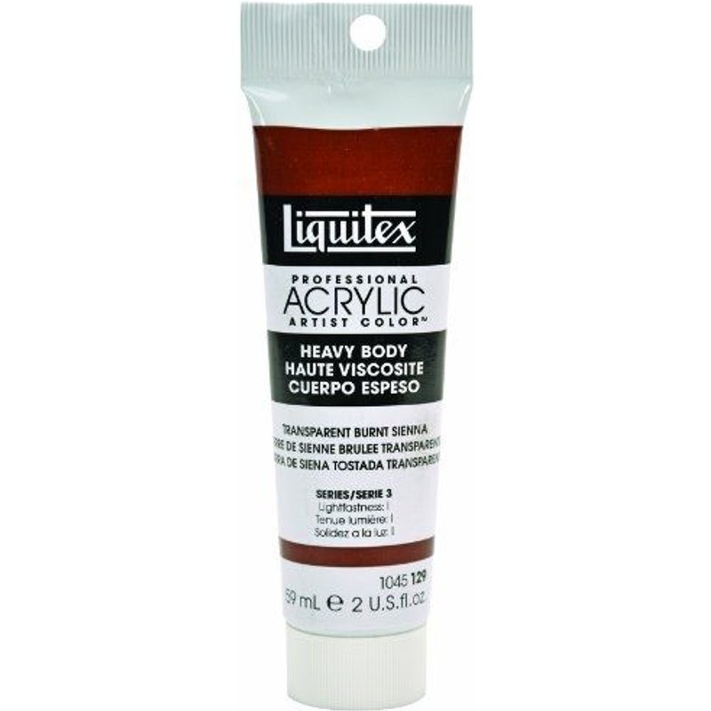 LIQUITEX PROFESSIONAL HEAVY BODY TUBE DE PEINTURE ACRYLIQUE 59 ML TERRE DE SIENNE BRÛLÉE TRANSPARENTE