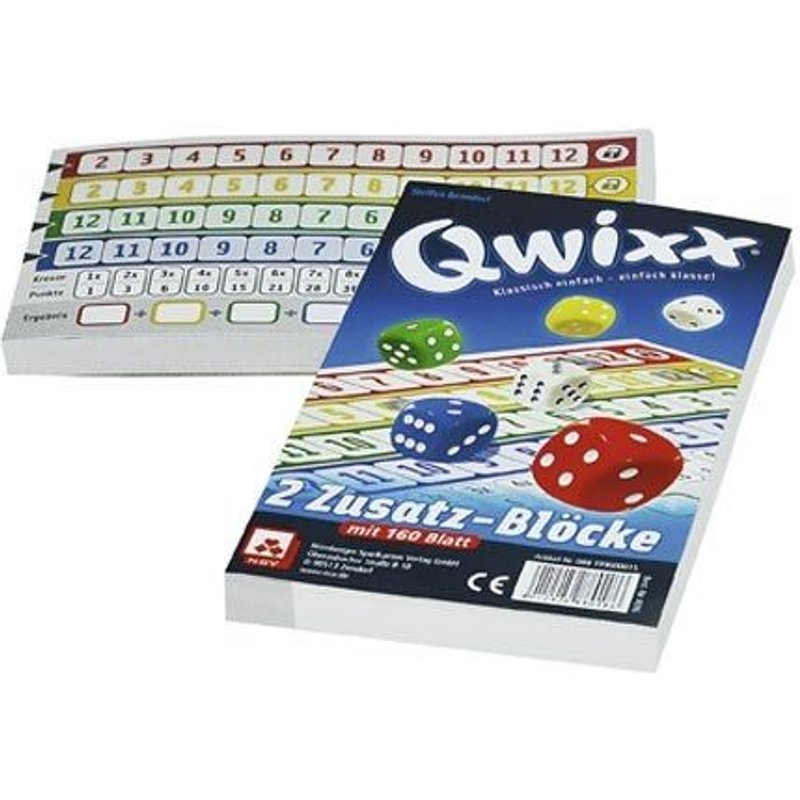 Qwixx - 2 Zusatz - Blöcke