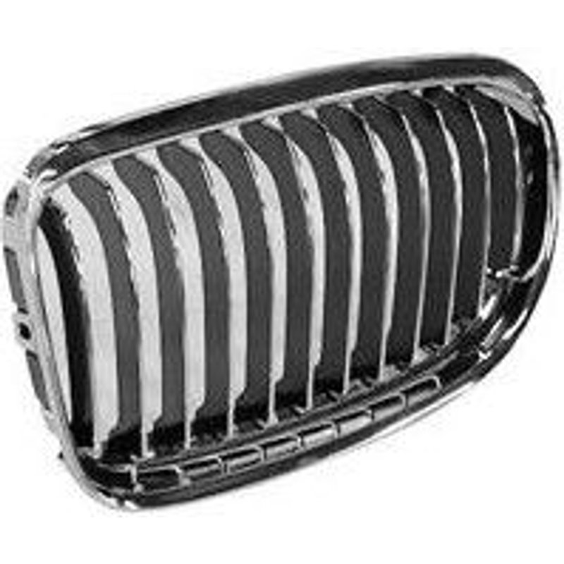 Calandre Droite Chromée Avec Cadre Chromé Pour Bwm Série 3 E90 Sedan De 2008 À 2012