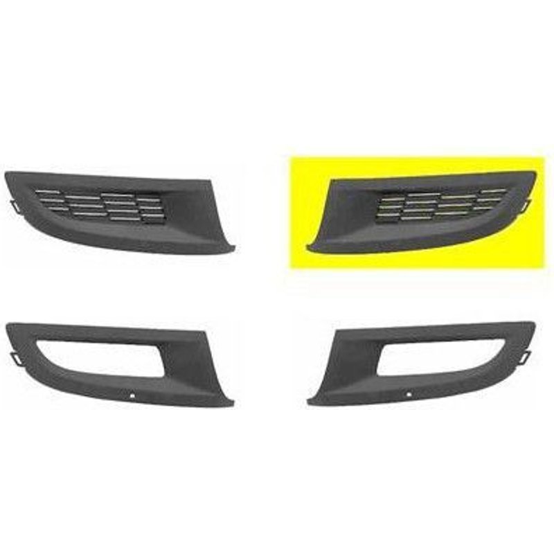 Grille De Cache Anti-Brouillard Gauche Pour Volkswagen Polo De Juin 2009 À Avril 2014