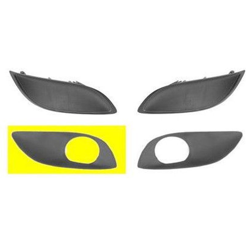 Grille Droite Dans Pare-Choc Avec Trou Pour Anti-Brouillard Pour Toyota Yaris De 2009 À 2011