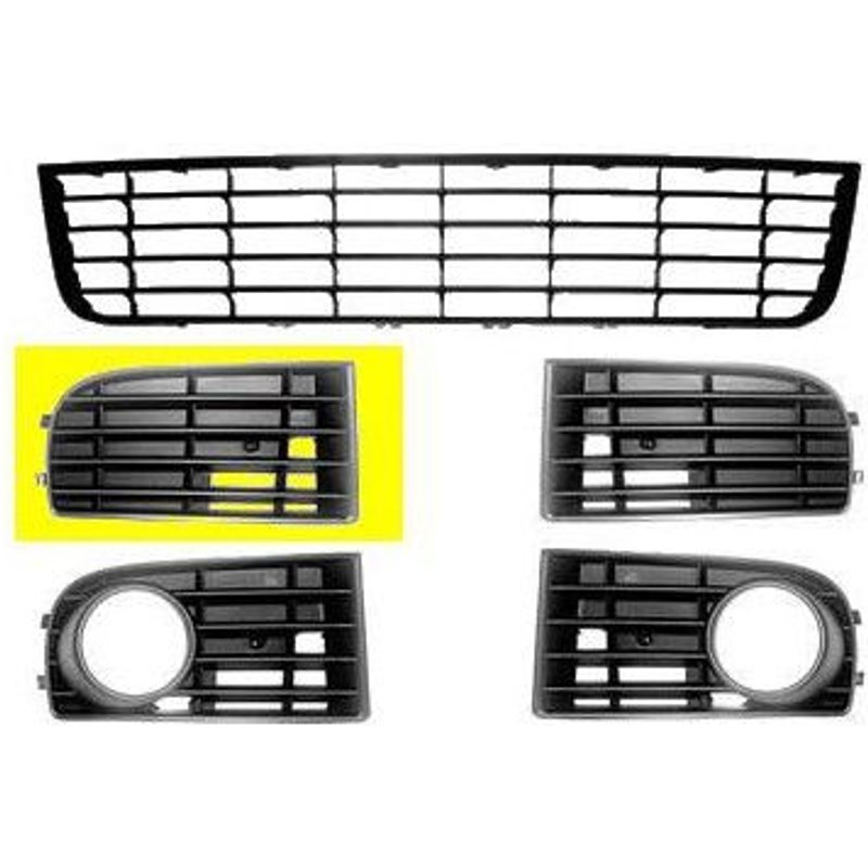 Calandre Droite Dans Pare-Choc Pour Volkswagen Golf 5 De 2003 À 2008 Version 1.4 / 1.6