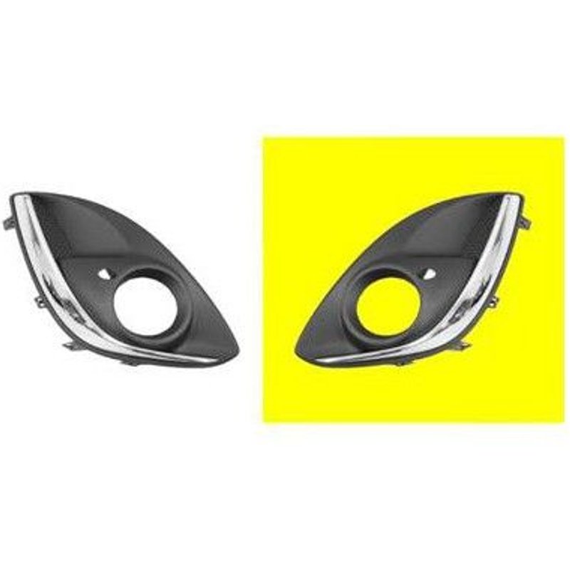 Calandre Gauche Dans Pare-Choc Avec Trou De Feu Anti-Brouillard Pour Opel Corsa D Depuis Janvier 2011
