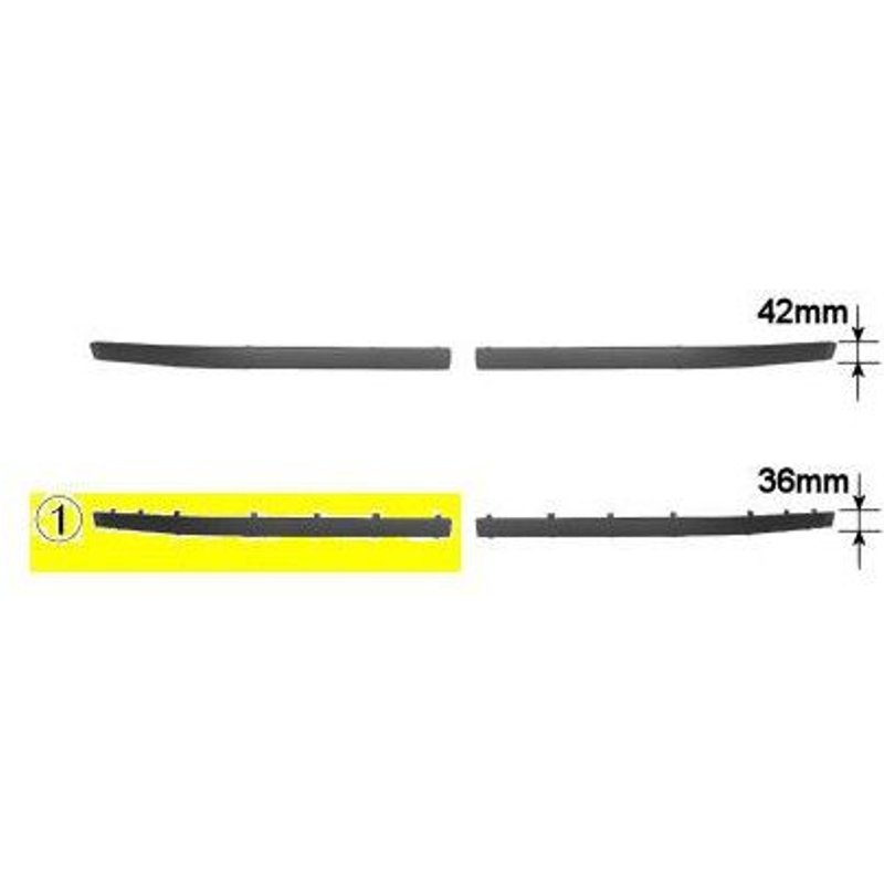 Moulure Pare-Choc Avant Droite Pour Bmw Serie 5 E39 D'après Sept 2000