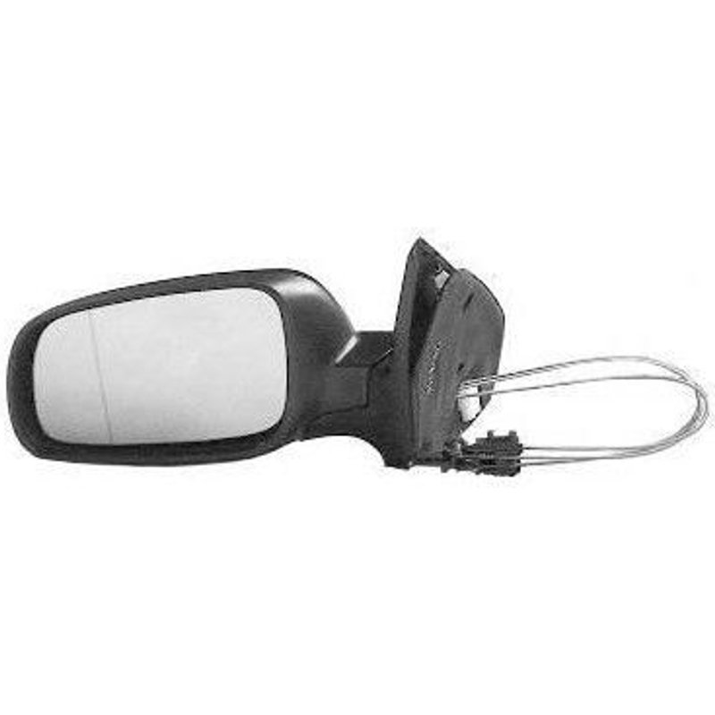 Rétroviseur Gauche Avec Réglage Manuel À Cable (17cm Asphérique) En Primer Pour Volkswagen Golf 4 De 1998 À 2003 Sauf Version Cabriolet