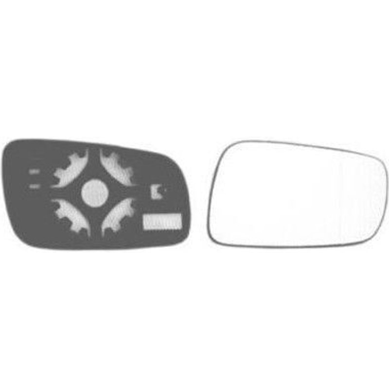 Verre De Rétroviseur Droit (17cm), Chauffant Pour Skoda Octavia De 1996 À 2004