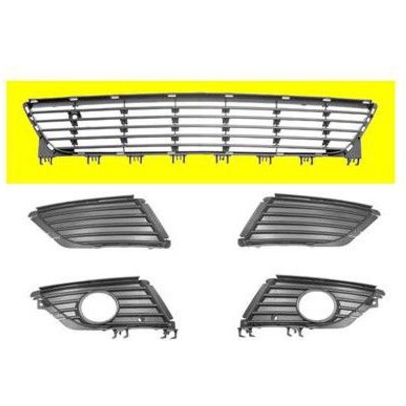 Calandre Centrale Dans Pare-Choc Pour Opel Corsa C D'après Juillet 2003