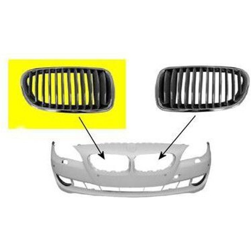 Calandre Noire, Coté Droit Pour Bmw Série 5 F10/F11 Depuis 2010