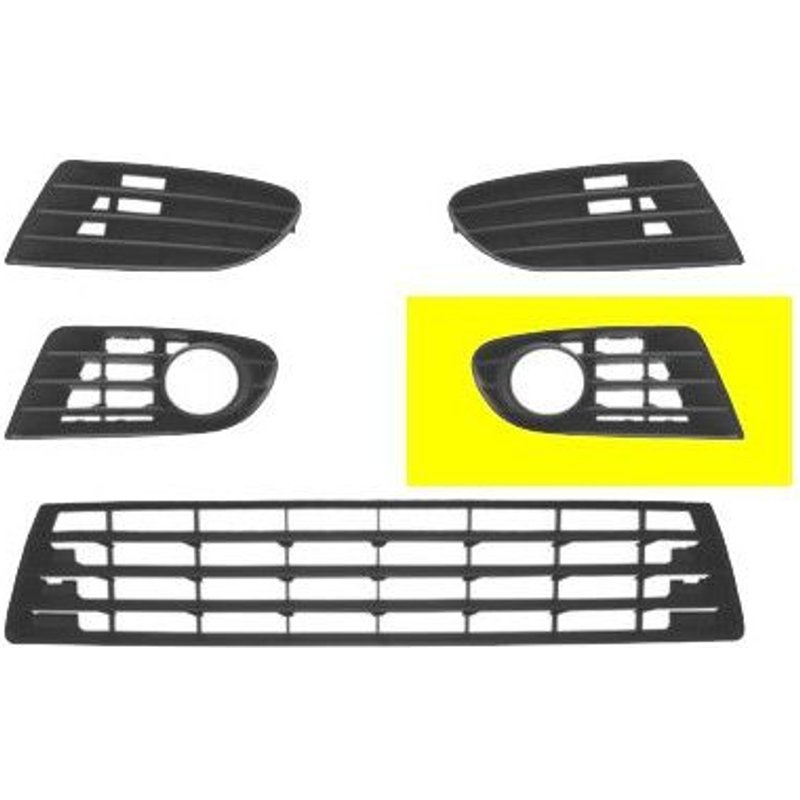 Calandre Gauche Dans Pare-Choc Avec Trou Pour Anti-Brouillard Pour Volkswagen Golf Plus De 2005 À 2009 Sauf Version Cross Golf
