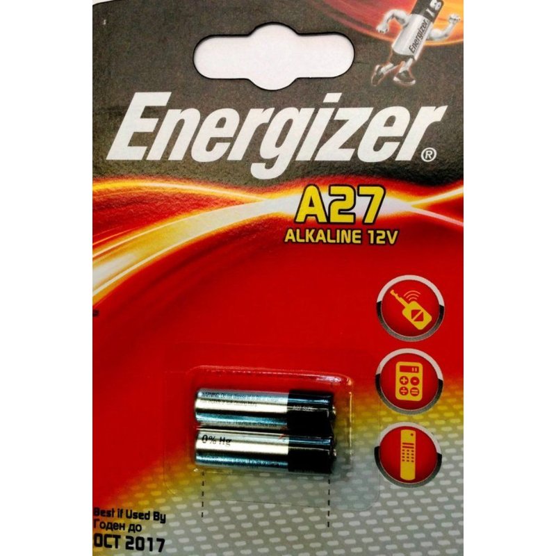 ENERGIZER Blister de 2 Pile Alcaline A27/E27A 12V