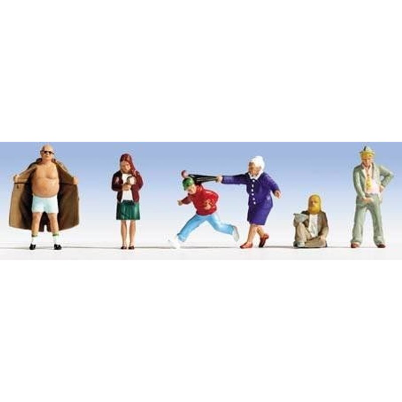 Noch - 15565 - Modélisme Ferroviaire - Scènes En Ville - 6 Figurines-Noch