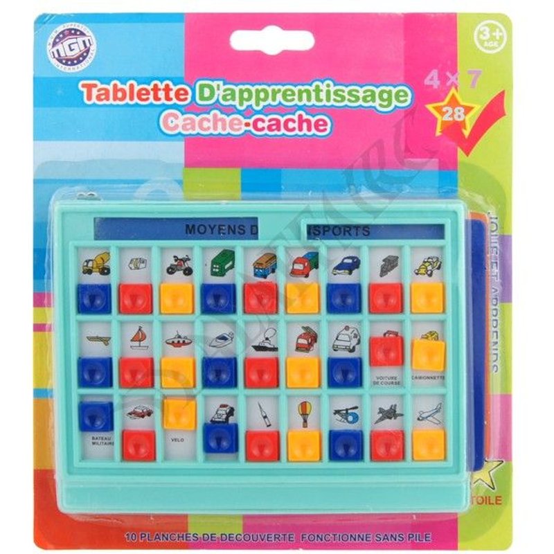 Tablette D'apprentissage Cache-Cache Multicarte Éducative