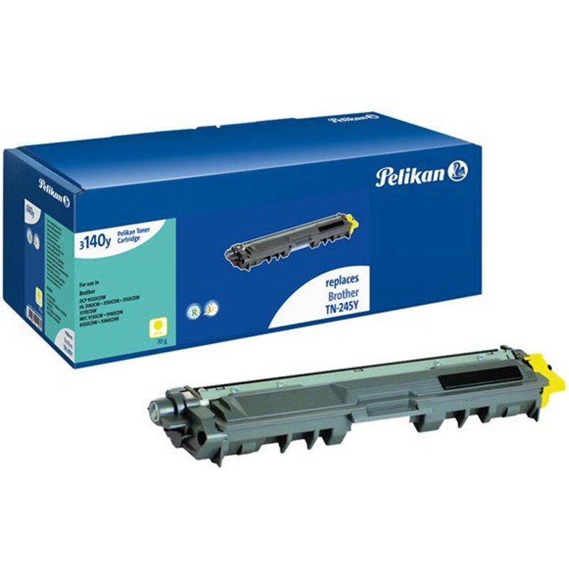 Pelikan 1245YHC - 65 g - haute capacité - jaune - compatible - cartouche de toner (alternative pour : Brother TN245Y) - pour Brother DCP-9015CDW, DCP-9020CDN, DCP-9020CDW, HL-3150CDW, MFC-9140CDN
