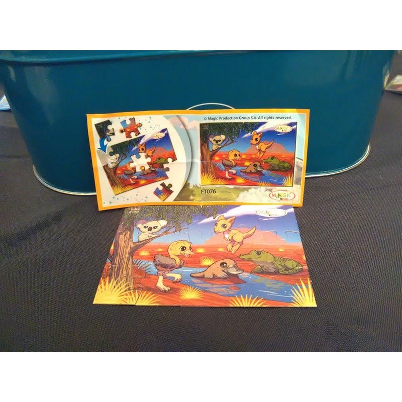 Kinder Puzzles - Ft076 Puzzle Autruche, Koala, Kangourou ...