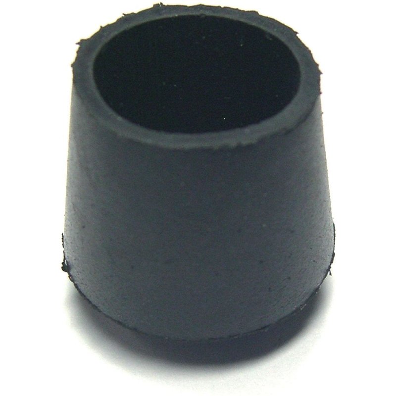 Embout enveloppant caoutchouc noir Strauss - Diamètre 22 mm