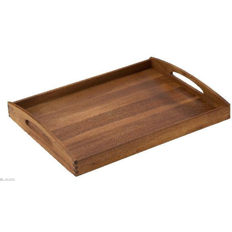 Zassenhaus Plateau en bois acacia Anguleux 53 x 41 x 7 cm