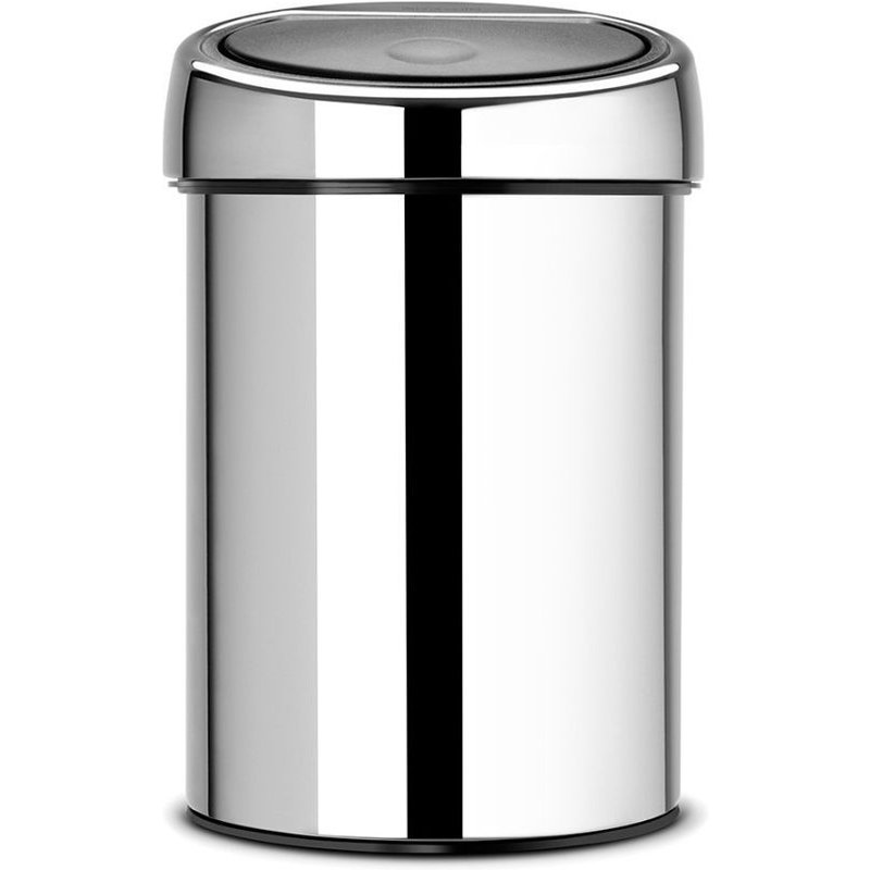 Brabantia Poubelle Touch Bin®, 03 litres - Brilliant Steel