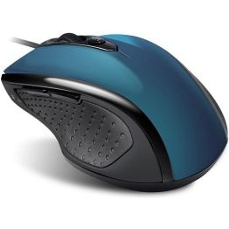 Suza Advance Shape 6D - Souris - pour droitiers - optique - 6 boutons - filaire - USB - bleu