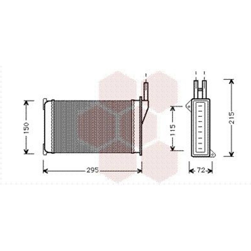 Radiateur Chauffage Pour Ford Sierra Version : Toutes De 1987 À 1993