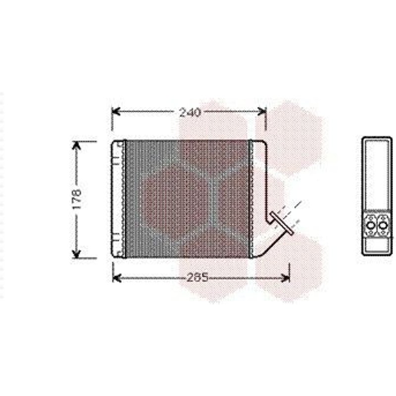 Radiateur Chauffage Pour Citroen C15 Version : Toutes De 1984 À 2005