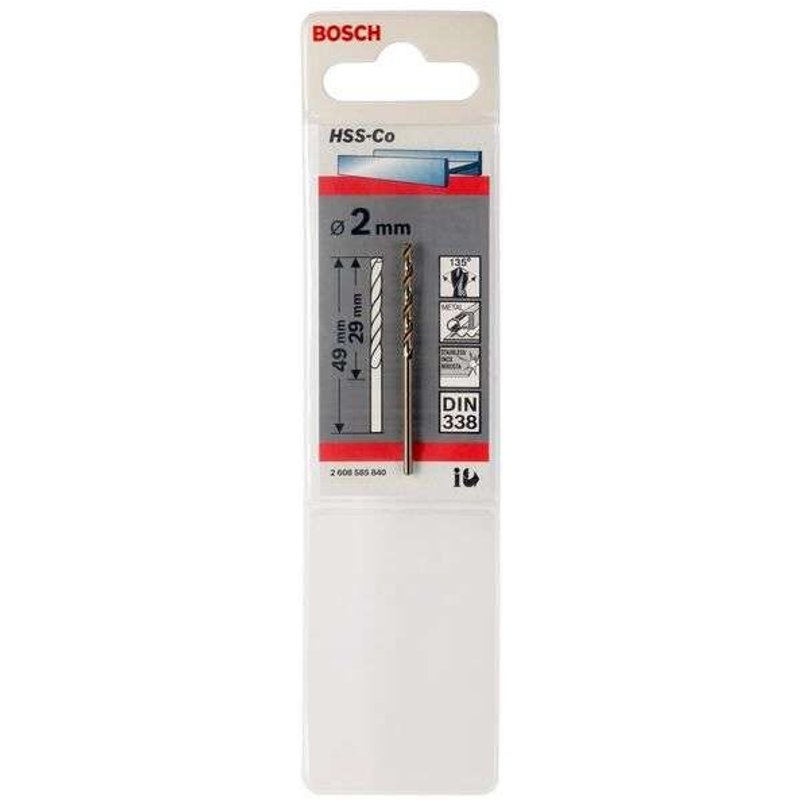 Bosch Forets à métaux rectifiés HSS-Co, DIN 338 3 x 33 x 61 mm - 2608585842