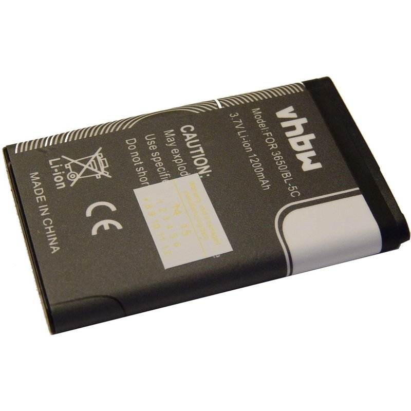 Batterie Li-Ion Vhbw 1200mah (3.7v) Pour Téléphone Portable, Smartphone Philips Babyfon Babyphone Avent Scd600, Avent Scd600, 10