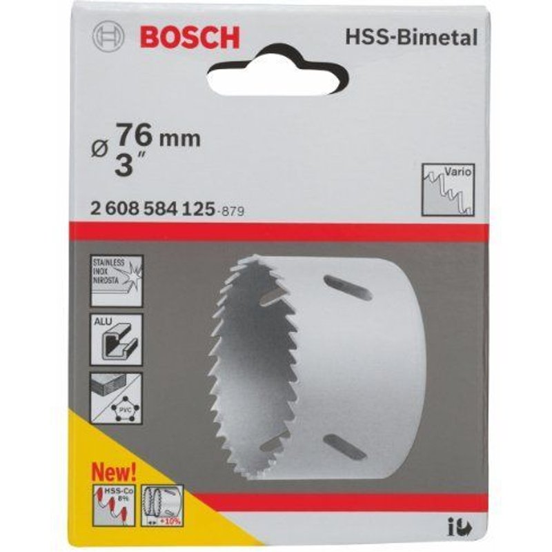 Scietrépan HSS bimétal pour adaptateur standard 76 mm, 3" 1pc