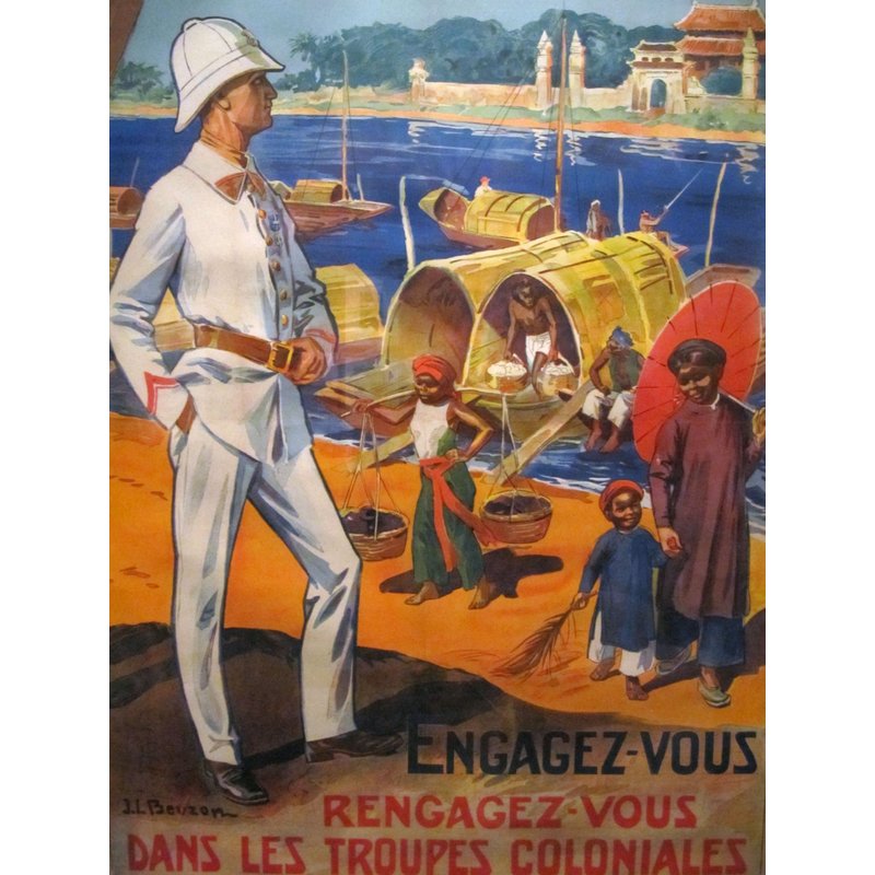 Affiche Engagez Vous Troupes Coloniales