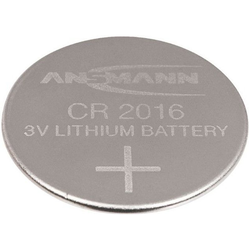 Pile miniature lithium 3V - CR2016 ø 20 x l. 1.5 mm, CR2016