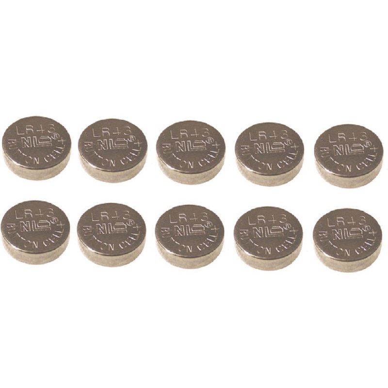 10 Piles Alcaline 1,5V Boutons Montres AG12-LR43-186-SR43W-GP86A-386