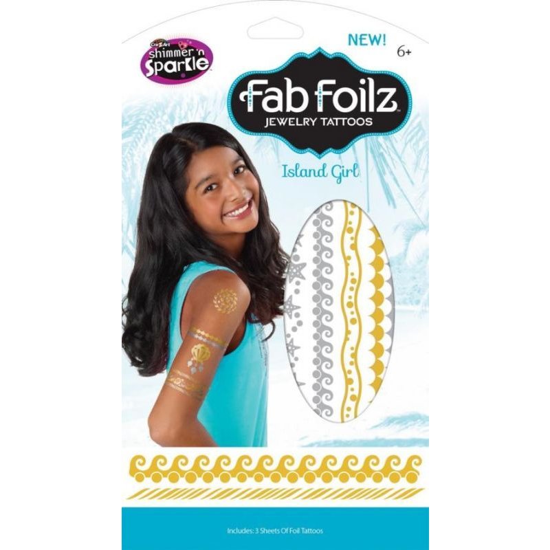 Kit De Tatouage Kanaï Kids Fashion Tattoo Paradise 20x11,5cm