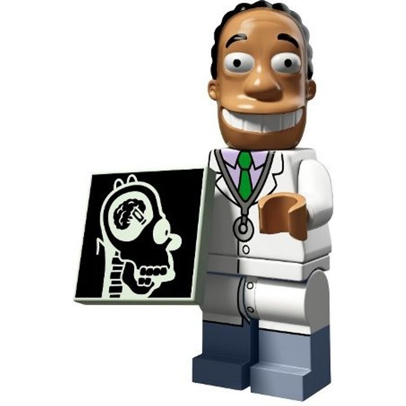 Mini figurine Docteur Hibbert LEGO Minifigures 71009 Les Simpsons Série 2.0