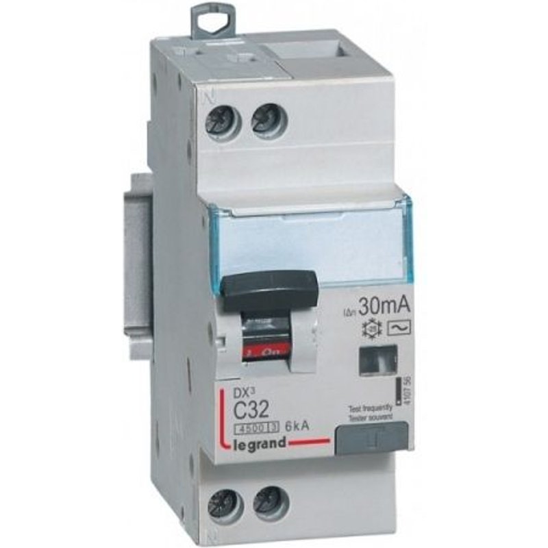 Disjoncteur différentiel DX³ 4500 - 6 kA courbe C, protection des départs - Hpi, Vis/vis, 16