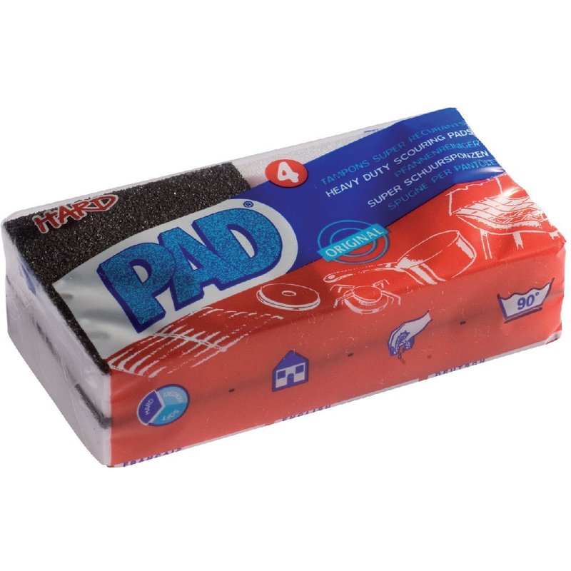 Tampons PAD ORIGINAL Lot 4 éponges synthétiques à récurer sans rayures
