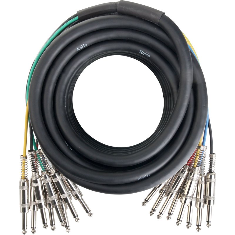 Pronomic Stage MJJ8-6 Câble Jack Multicore (8), 10m